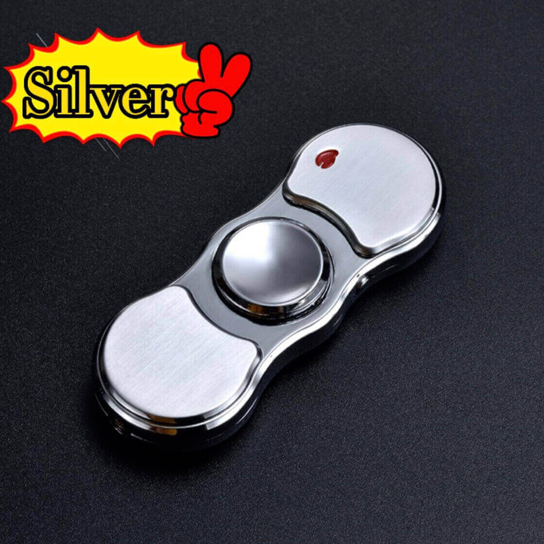 Fingertip gyro USB rechargeable lighter