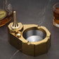 Oil Electric Lighter Ashtray | 2-in-1 Rechargeable Windproof Lighter with Portable Cigarette Ashtray Design