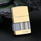Transparent Tank Lighter | Square Metal Kerosene Lighter with Visible Fuel Chamber & Classic Flip Design