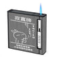 Cigarette Case Lighter 20 Pack | Portable Metal Cigarette Holder with Built-in Refillable Flame Lighter