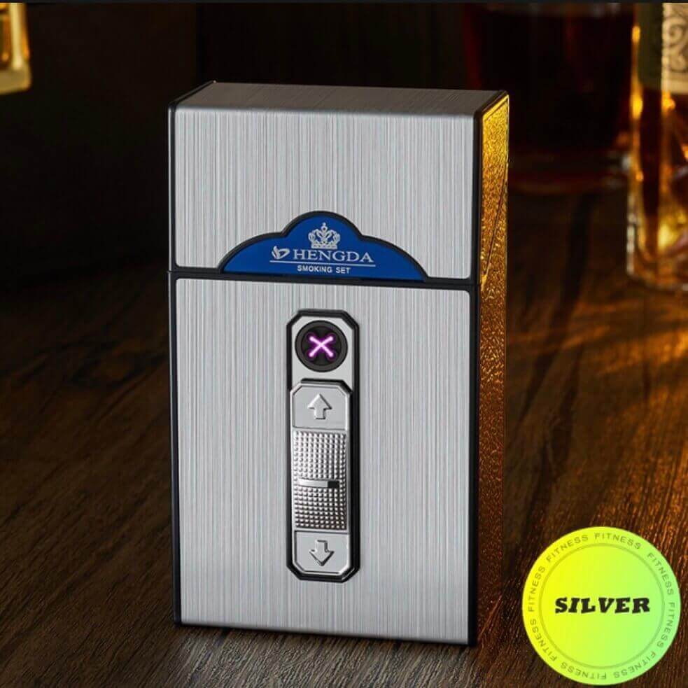 USB Rechargeable Cigarette Case Lighter | Electronic Windproof EDC Lighter