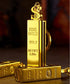 Gold Bar Keychain Lighter | Creative Mini Oil Lighter with Portable Key Ring Design for Gift Collection