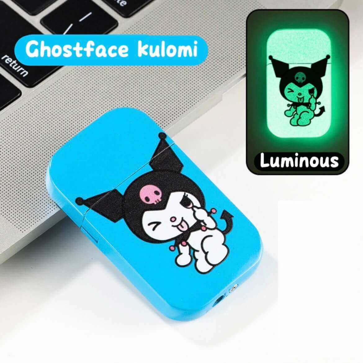 Luminous Cartoon Kerosene Lighter | Glow In The Dark Pink Flame Vintage EDC Lighter