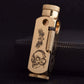 Flamido Brass Kerosene Lighter | Antique Vintage Engraved Windproof Oil Lighter for Collection