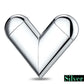 Heart Shaped Electric Lighter | USB Rechargeable Metal Windproof Lighter Novelty Gift