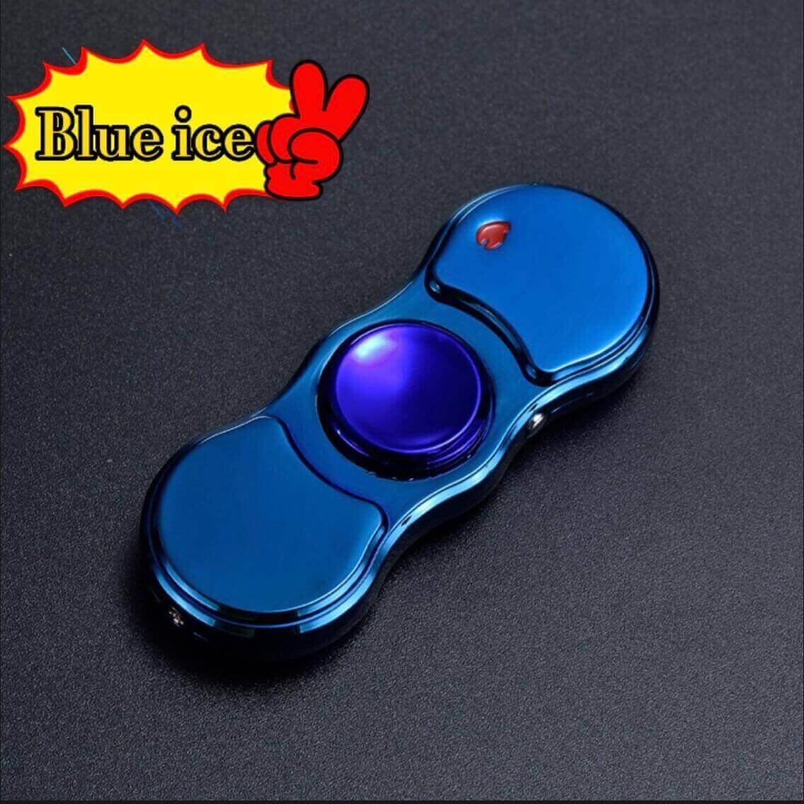 Fidget Spinner Lighter | USB Rechargeable Electric Lighter with Fingertip Gyro Stress Relief LED Design