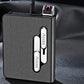 Double Arc Rechargeable Cigarette Case Lighter | Windproof Electric EDC Lighter