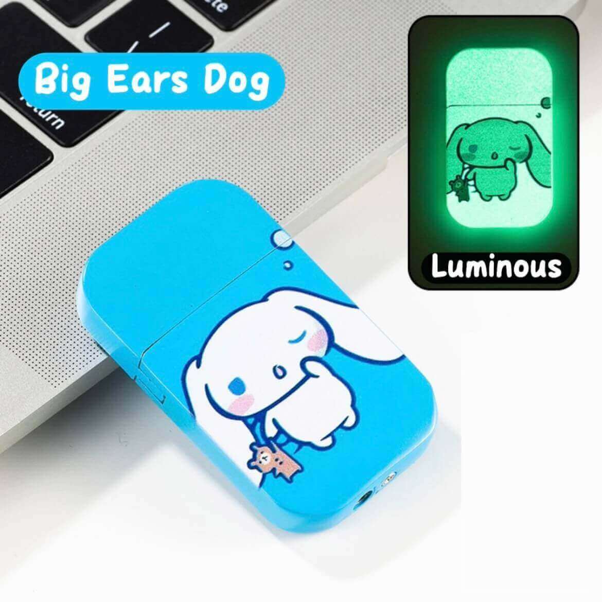Luminous Cartoon Kerosene Lighter | Glow In The Dark Pink Flame Vintage EDC Lighter