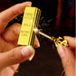 Gold Bar Keychain Lighter | Creative Mini Oil Lighter with Portable Key Ring Design for Gift Collection