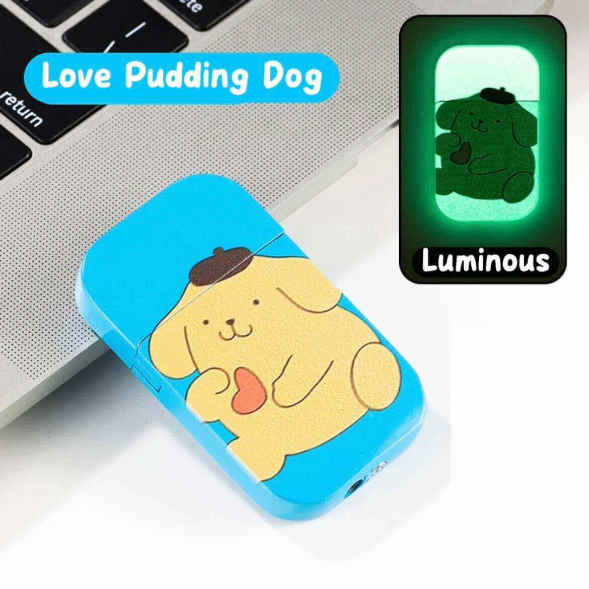 Luminous Cartoon Kerosene Lighter | Glow In The Dark Pink Flame Vintage EDC Lighter