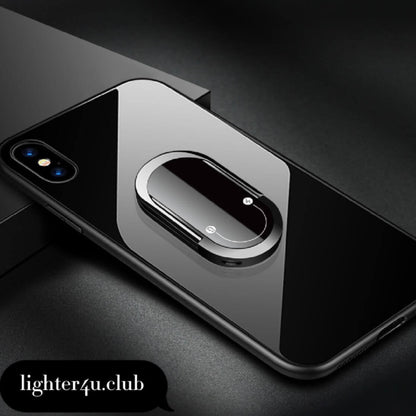 Oval Phone Stand Lighter | Multifunctional Mobile Holder with USB Rechargeable Electric Lighter Design