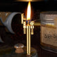 Brass Pipe Lighter | Long Handle Vintage Kerosene Lighter with Tobacco Press Rod & Flint Ignition