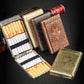 Étui à cigarettes en alliage à trois compartiments, Peaky Blinders Creative, sculpté sur trois côtés, étui ultra-fin, style européen classique 
