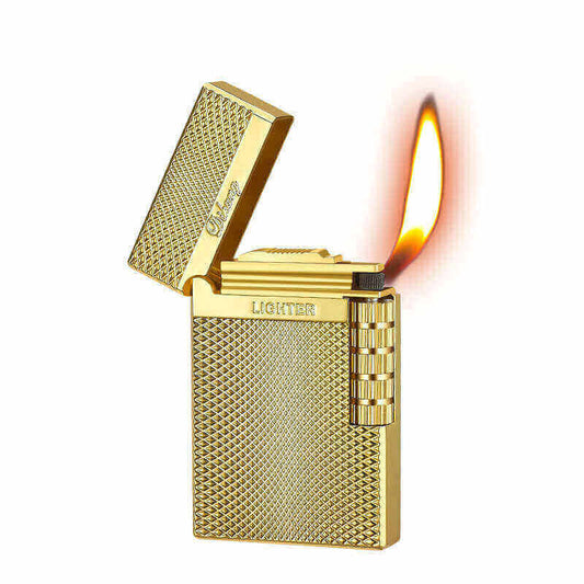 L4ULS Steel tone slant fire pipe lighter