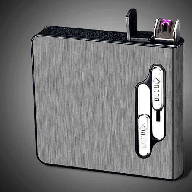 Double Arc Rechargeable Cigarette Case Lighter | Windproof Electric EDC Lighter
