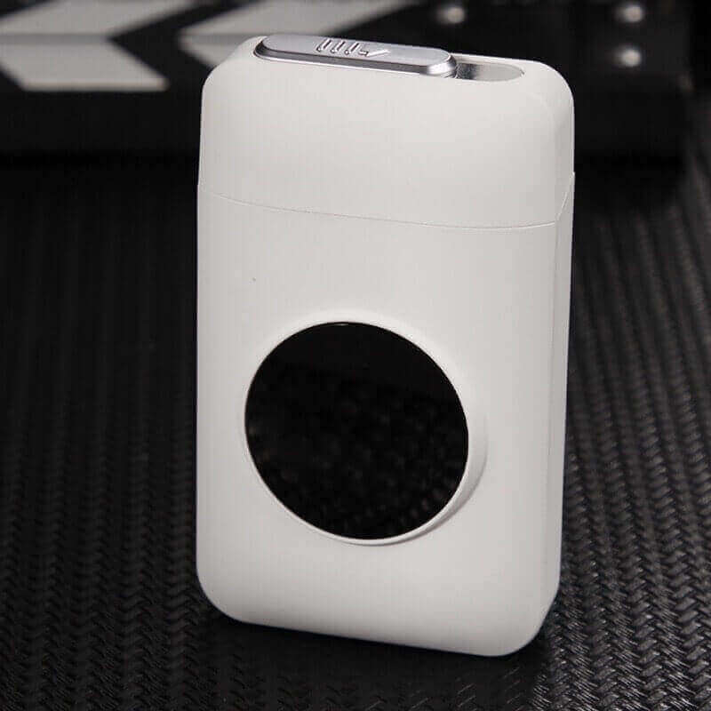 Metal Cigarette Case Box with USB Electronic Lighter