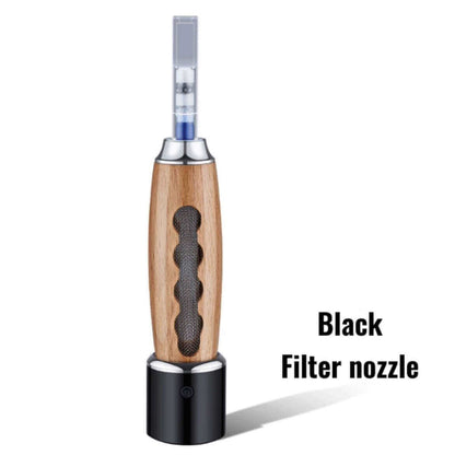 Wood Handle Electric Lighter | Long Neck USB Rechargeable Windproof EDC Lighter