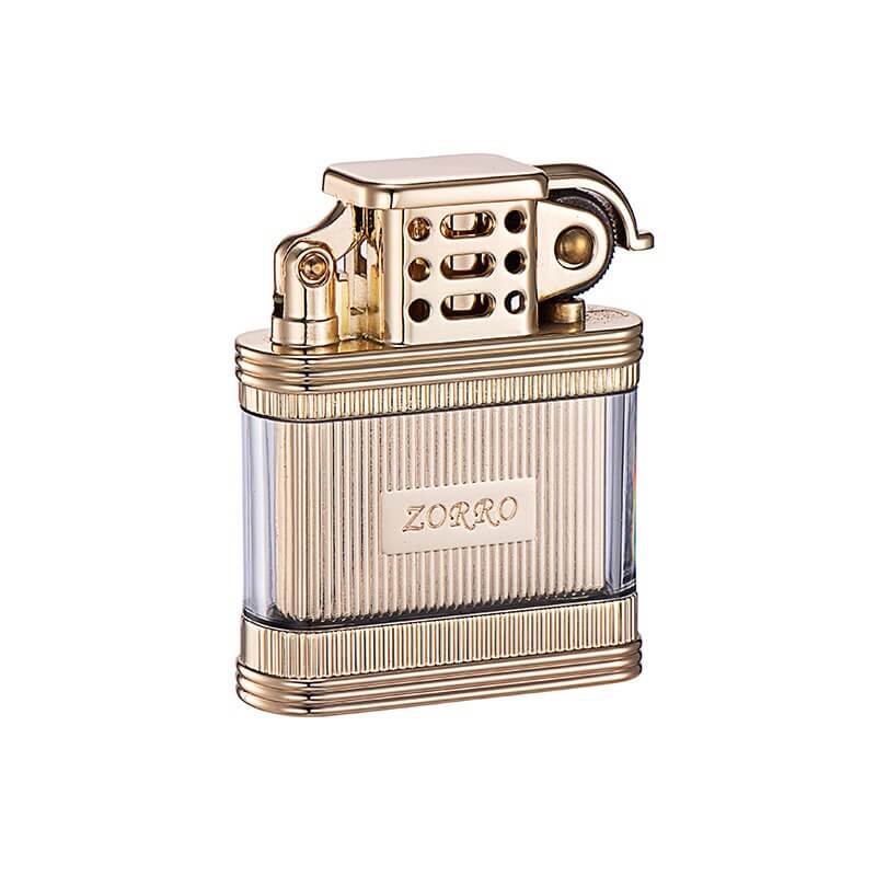 LJM Paraffin Lighter | Transparent Visible Fuel Tank Vintage Kerosene EDC Lighter