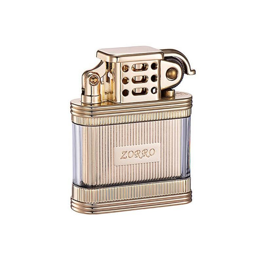 LJM Paraffin Lighter | Transparent Visible Fuel Tank Vintage Kerosene EDC Lighter
