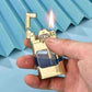 Gear Linkage Kerosene Lighter | Transparent Fuel Tank Vintage Windproof Oil Lighter
