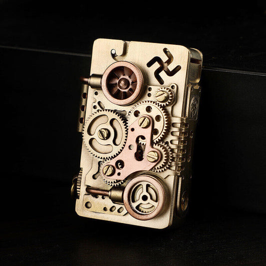 Gear Mechanical Kerosene Lighter | Steampunk Vintage Personalized EDC Lighter