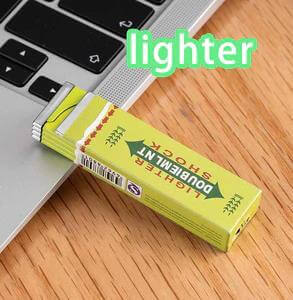 Gum-shaped lighter