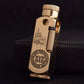 Flamido Brass Kerosene Lighter | Antique Vintage Engraved Windproof Oil Lighter for Collection