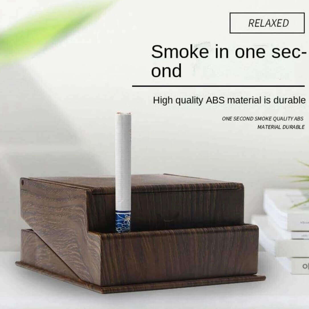 Automatic Pop-Up Cigarette Case | Wooden Cigarette Holder Storage Box with One-Click Opening Design