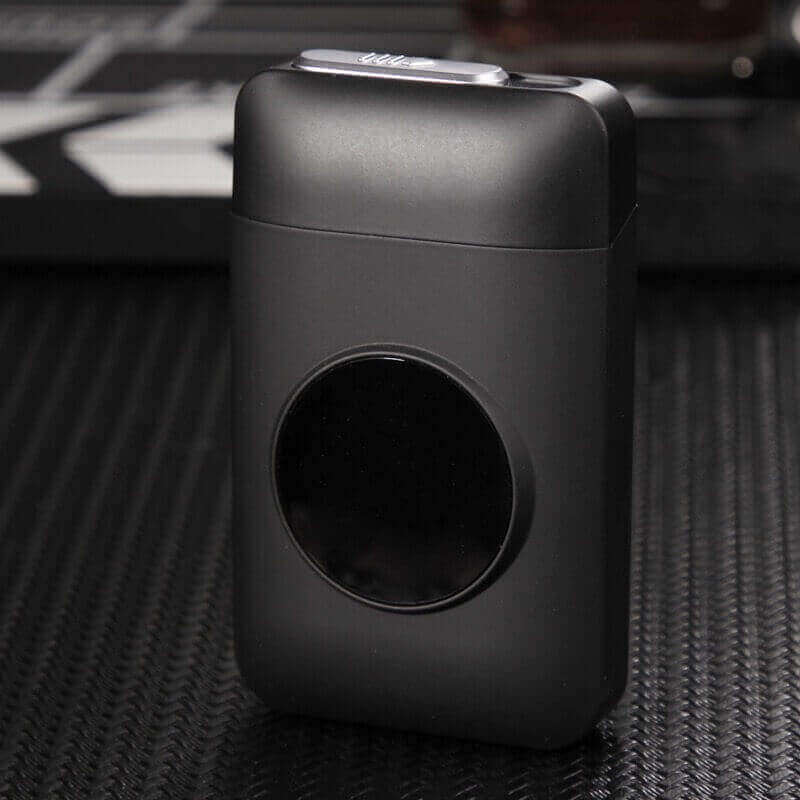 Metal Cigarette Case Box with USB Electronic Lighter