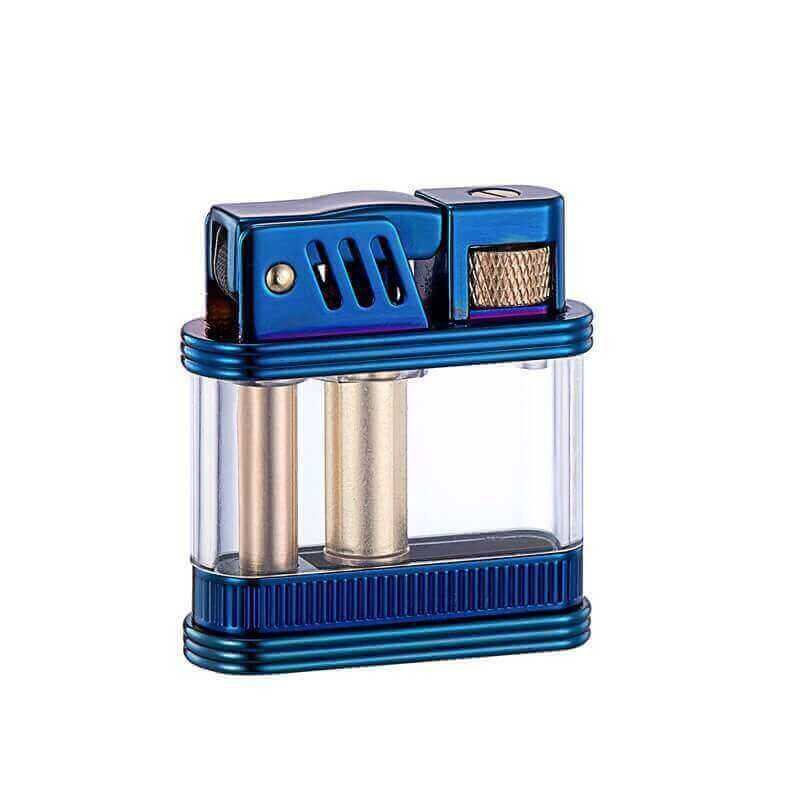 NZ Transparent Kerosene Lighter | Vintage Windproof Oil Lighter with Visible Fuel Tank