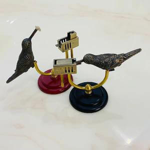 Vintage Bird Kerosene Lighter | Handmade Pure Copper Desktop Oil Lighter with Antique Mechanical Design
