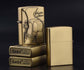 Bronze Embossed Wild Girl Kerosene Lighter | Vintage Windproof Flip Top EDC Lighter