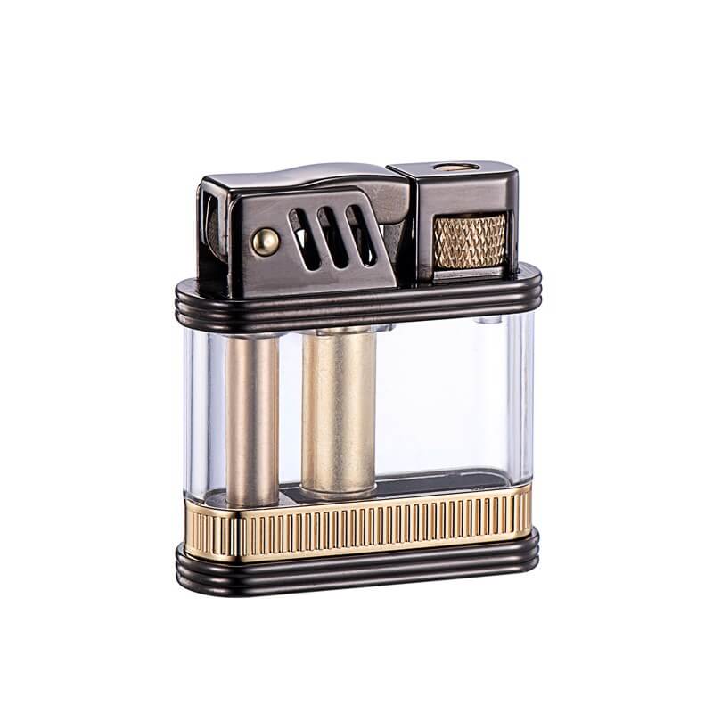 NZ Transparent Kerosene Lighter | Vintage Windproof Oil Lighter with Visible Fuel Tank