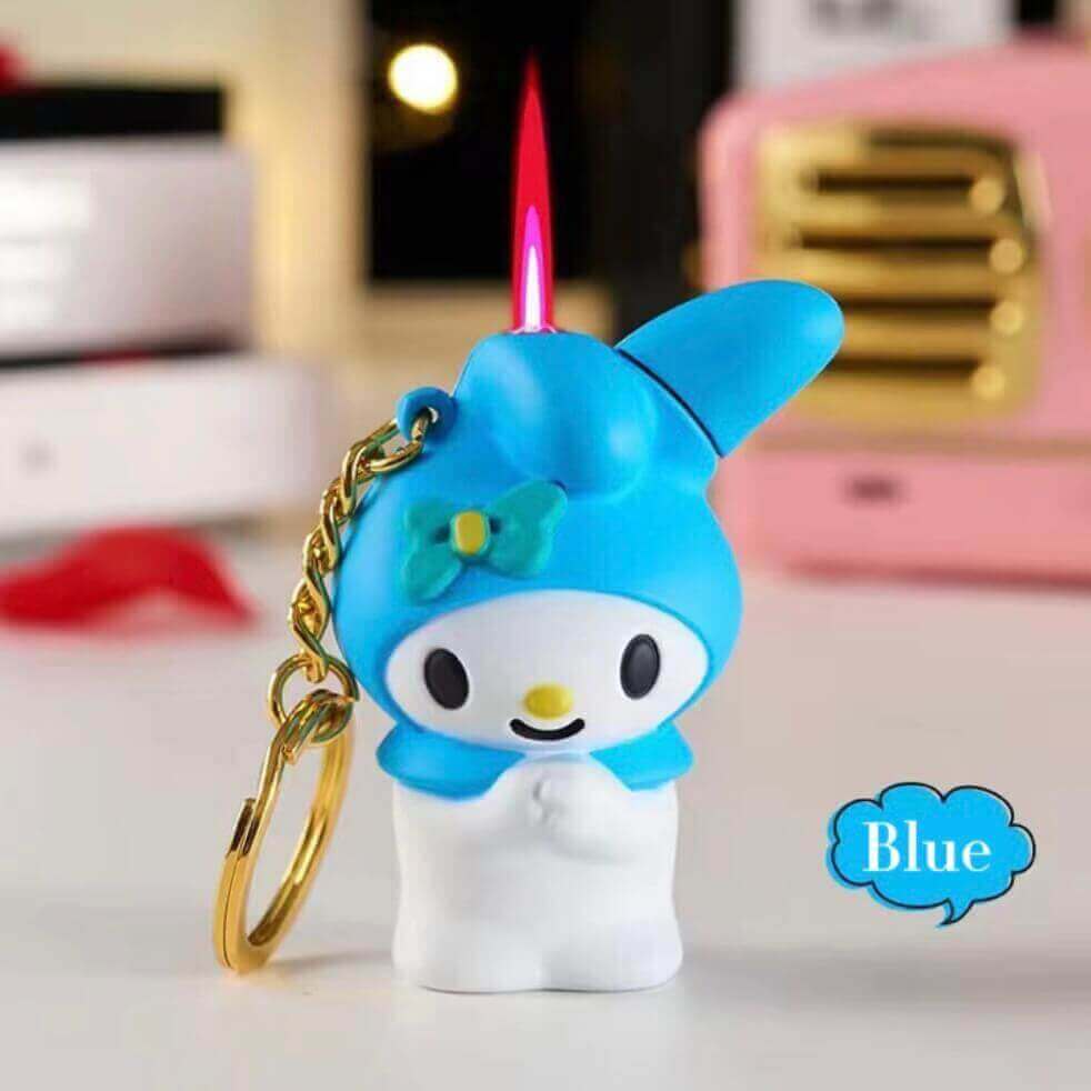 Melody Cartoon Keychain Lighter | Cute Mini Windproof Kerosene EDC Lighter