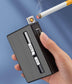 Rechargeable Cigarette Case Lighter | Windproof USB Metal Cigarette Holder & Lighter Combo