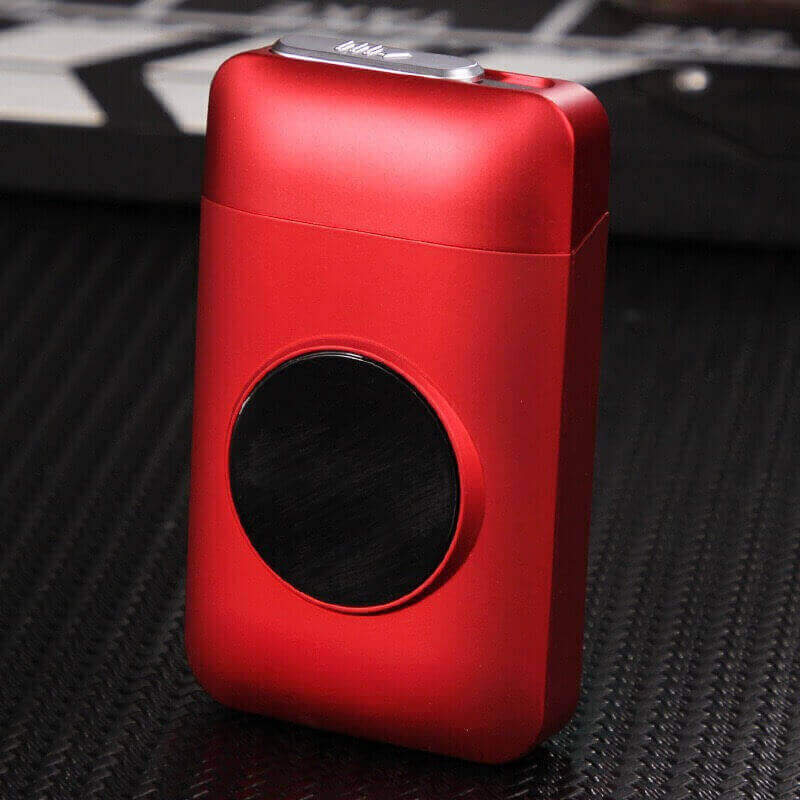 Metal Cigarette Case Box with USB Electronic Lighter