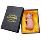 Cute Piggy Lighter | Creative Cartoon Animal Double Flame Torch Lighter with Refillable Gas Design