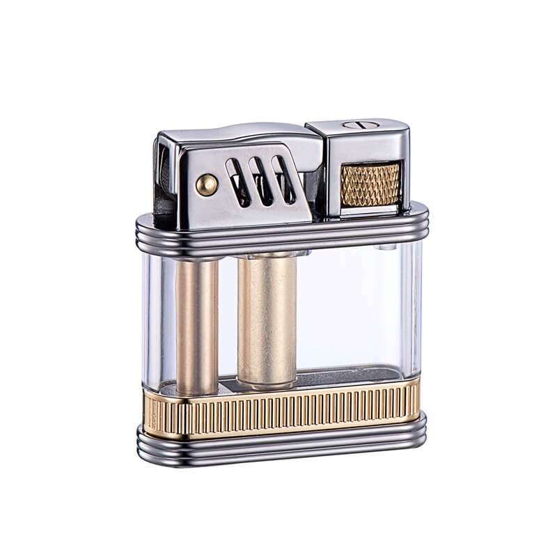 NZ Transparent Kerosene Lighter | Vintage Windproof Oil Lighter with Visible Fuel Tank