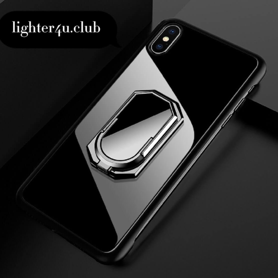 Mobile Phone Stand Lighter | Multi-Angle Rotating Phone Holder with USB Rechargeable Electric Lighter