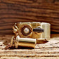 Antique Pocket Watch Lighter | Vintage Brass Kerosene Oil Lighter with Transparent Fuel Tank & Chain