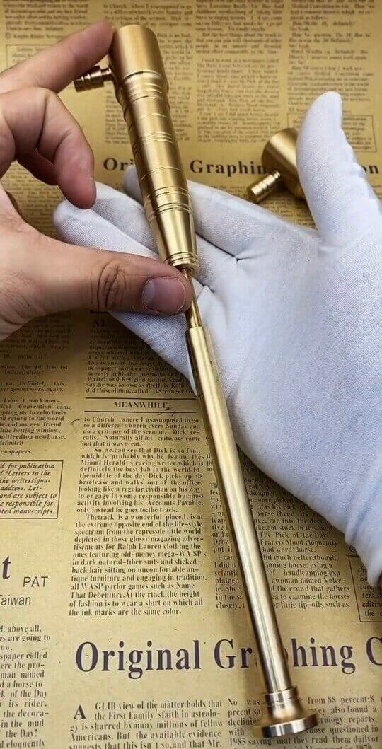 Creative Brass Torch Kerosene Lighter | Collector's Edition Long Flame Vintage EDC Lighter