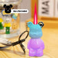 Violet Bear Keychain Lighter | Cute Cartoon Mini Kerosene EDC Lighter