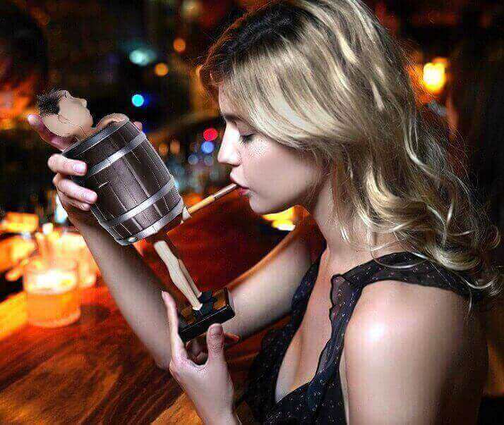 Funny Barrel Cigarette Case | Automatic Pop Up Cigarette Holder Dispenser Creative Novelty Gift