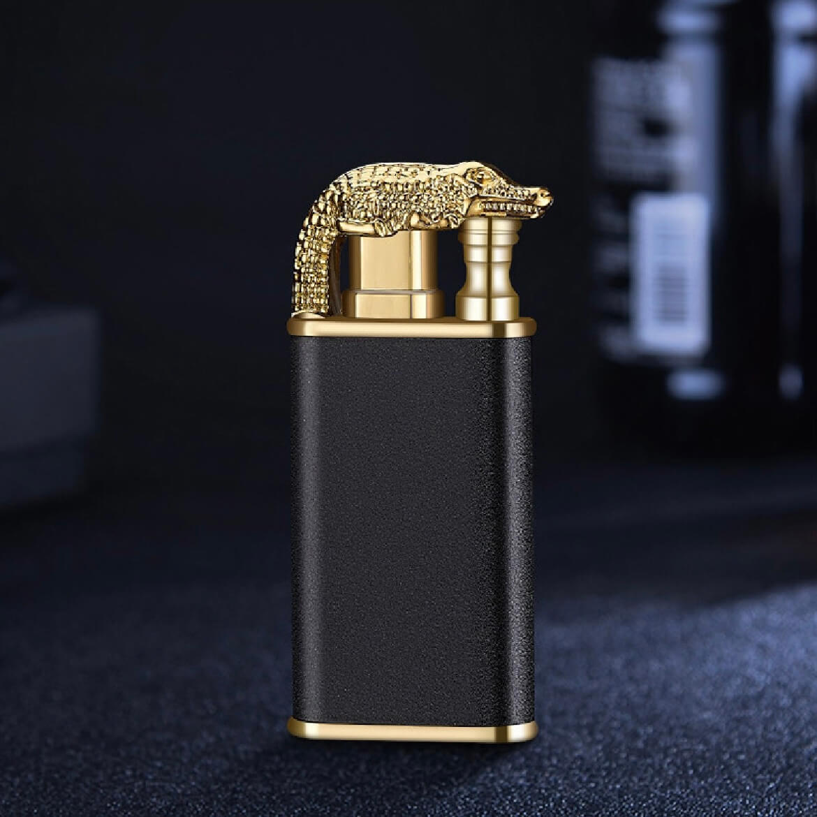 Dual Flame Lighter | Windproof Torch & Soft Flame Refillable Metal Lighter with Adjustable Flame Control