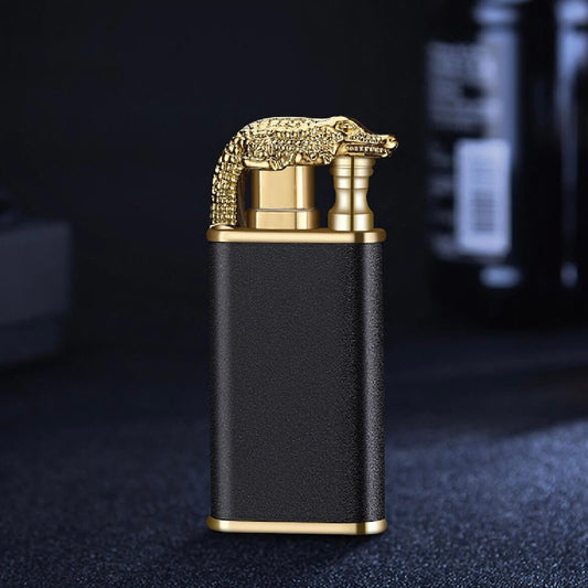 Dual Flame Lighter | Windproof Torch & Soft Flame Refillable Metal Lighter with Adjustable Flame Control